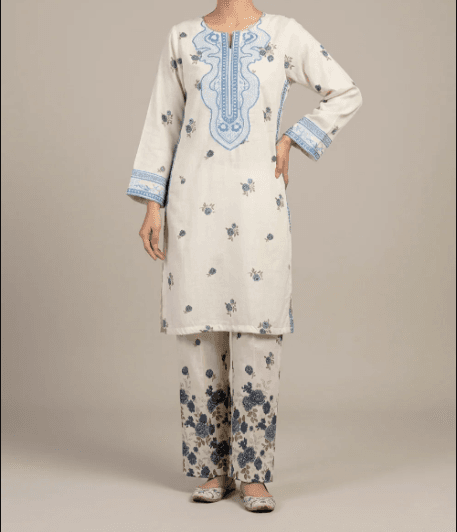 Elegant Embroidered Poly Lawn 2-Piece Suit - Image 1
