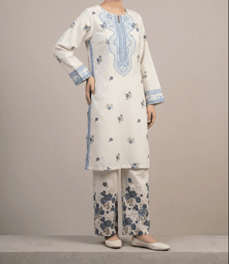 Elegant Embroidered Poly Lawn 2-Piece Suit - Image 2
